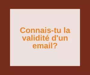 validité mail